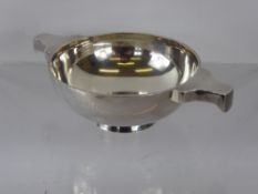 A Scottish Silver Quaiche, Edinburgh hallmark, Wilson & Sharp Ltd, dated 1925, approx 198 gms.