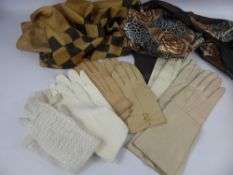 A Quantity of Lady's Gloves, including driving gloves, evening gloves, lace gloves and calves