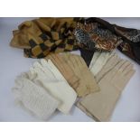 A Quantity of Lady's Gloves, including driving gloves, evening gloves, lace gloves and calves