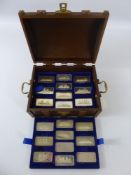 Birmingham Mint 'Great Liners of the North Atlantic' Commemorative Silver Ingots, boxed with