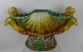 A George Jones Style Majolica Mermaid Fountain,