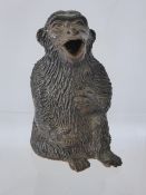 Ceramic Brown Glaze Chimpanzee/Monkey