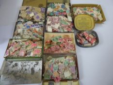 A Suitcase of All World Stamps, envelopes, tins etc mostly classic era.