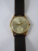 A Gentleman's Vintage 9 ct Gold International Watch Company Wrist Watch (30 mm),