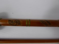 A Vintage Alcock Hexagonal Split-Cane Two-Piece Fly Rod, together with an Edgar Sealey Dr