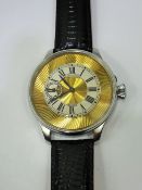 A Gentleman's Stainless Steel Wrist Watch with Vintage Le Coultre Co Movement