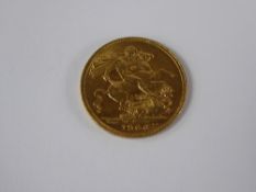 A Solid Gold Edward VII Full Sovereign, dated 1906, approx 8.2 gms