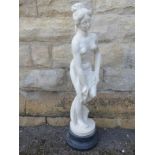 An Italian Composite Figurine of a Woman, approx 76 cms.