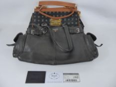 Two Hand Bags in the Designer Style, including a Prada Milano (Moro) Brown Leather Vitello Daino