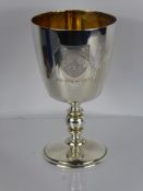 A Limited Edition Sterling Silver Pershore Abbey Millennium Commemorative Chalice, nr 400, approx