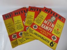 A Collection of Hitler 'Mein Kampf' Magazines, parts 1 - 18 published by Hutchinson & Co., profusely