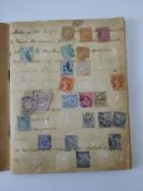 An Exercise Book, containing mostly GB 19th Century Stamps.
