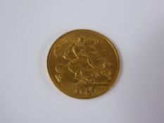 A Solid Gold George V 1911 Half Sovereign, approx 4.1 gms
