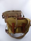 Two Medium/Large Billingham Canvas Camera Bags, (no holes, zips working).