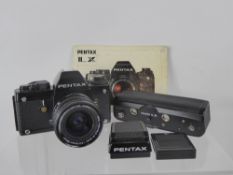 Pentax LX Camera (5269886) + (winder not tested) 24-35 mm zoom lens, waist level finder, accessories