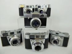 Kodak Cameras Retinette 1, 11S 11B a/f, Instamatic Reflex (battery cover missing) 2 x 1B + Retinette