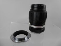Leicaflex Camera Tamron Adaptall mount, plus 135/3.5 Soligor Lens in Leicaflex TX mount. (2)