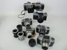 7 x Exa/Exakta Cameras (af).