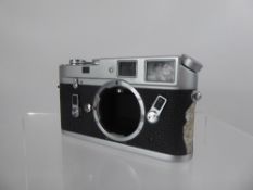 Leica M4 Camera Body, (slow speeds erratic, two patches of covering missing).