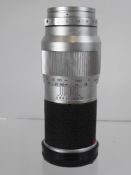 Leica 135/4 Elmar Lens, (unable to unscrew lens head - rear needs cleaning).