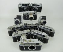 12 x Fed 4 + Zorki Cameras