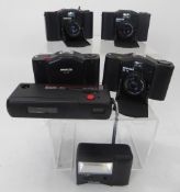 Minox Cameras 110S, 2 x 35EL (one working, one front stuck, untested, 2 x 35 PL (both nof) plus