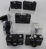 Rollei Cameras 35 Led(1 af), 35 SE (meter u/s), 3 x B35 (tested).