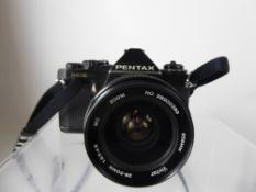 Pentax K1000 Camera 50/2 'A' slight blackening seen in Pentaprism, (otherwise nof).
