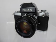 Nikon F2 Camera, DP-11 Head (meter af), 50/1.4 with Eveready case.