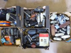 Miscellaneous Boxes of Cameras and Cases.