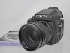 Contax 645 Camera, 80/2 Planar Lens and Instruction Book (nof - tested)