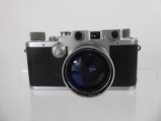 Leica III C Camera 50/2 Summitar nr 524986 (iris stiff.)