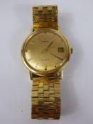 A Gentleman's Vintage Manual Gold Plate Omega, case number 132.019SP, movement number 28153881 the