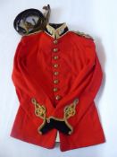 An Edward VII Melton Full Colonel Scarlet Tunic, Royal Engineers, with full dress belt plate and