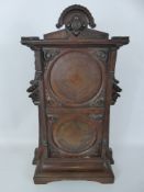 An Edwardian Wall Hanging/Table Two Shelf Collector's Case, approx 48 x 18 x 75 cms.