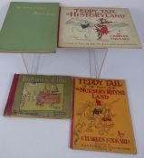 Miscellaneous Nursery Books, including 'Bobbity Flop' by Jessie Pope, 'Teddy Tail in History Land'