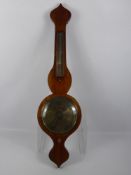 An Oak Cased Banjo Barometer, by Beta, Lickert & Co, approx 96 cms