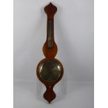 An Oak Cased Banjo Barometer, by Beta, Lickert & Co, approx 96 cms