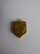 An Antique 18 ct Gold Memorial Locket, approx 10 gms.