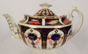 A Royal Crown Derby Imari Tea Pot, nr 1128.