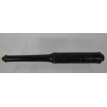 An Antique Police Truncheon, approx 40 cms, hand-scripted GR.