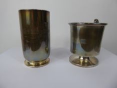 Two Silver Christening Mugs, Birmingham hallmark mm C & N dated 1933, the other Birmingham