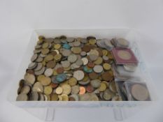 Miscellaneous GB & All World Coins, including two penny, penny and half penny roll mint packets,