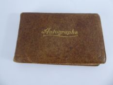 An Autograph Book, including Megan & Margaret Lloyd-George (daughter and wife of MP) illustrated.