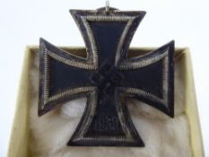 A WWII German Iron Cross Brooch, in original box.