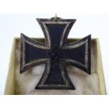 A WWII German Iron Cross Brooch, in original box.