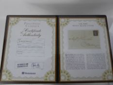 A Westminster Philatelic Classic 1840 Penny Black Cover, limited edition and signed, together with