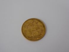 1910 Edward VII Gold Full Sovereign.