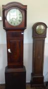 A 19th Century Mahogany-Cased Grandfather Clock, 'William Maggs of Axbridge Somerset', white