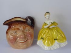 A Royal Doulton Figurine 'The Last Waltz', nr 2315 together with a Royal Doulton John Barleycorn